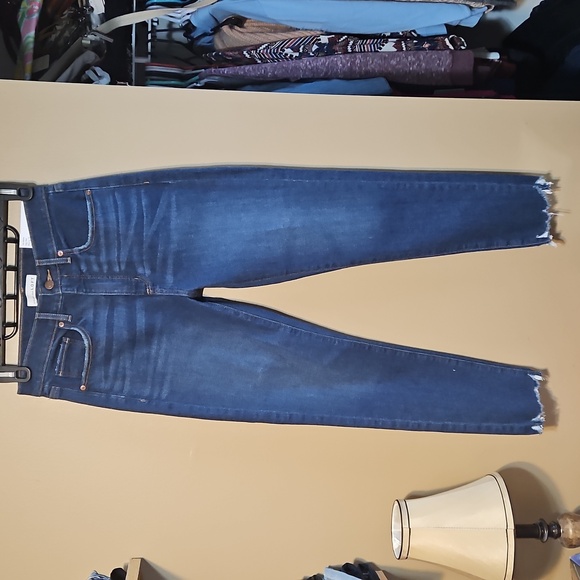 LOFT Dark Blue Skinny Jeans - Picture 2 of 12